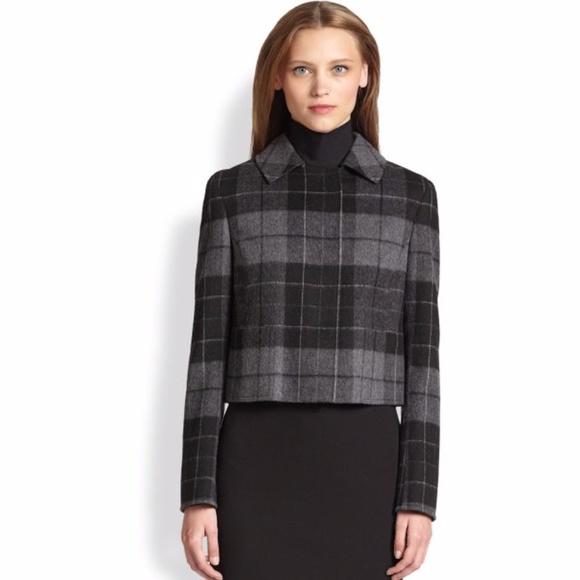Akris Punto Jackets & Blazers - Akris Punto Plaid Wool Flannel Jacket Size 6